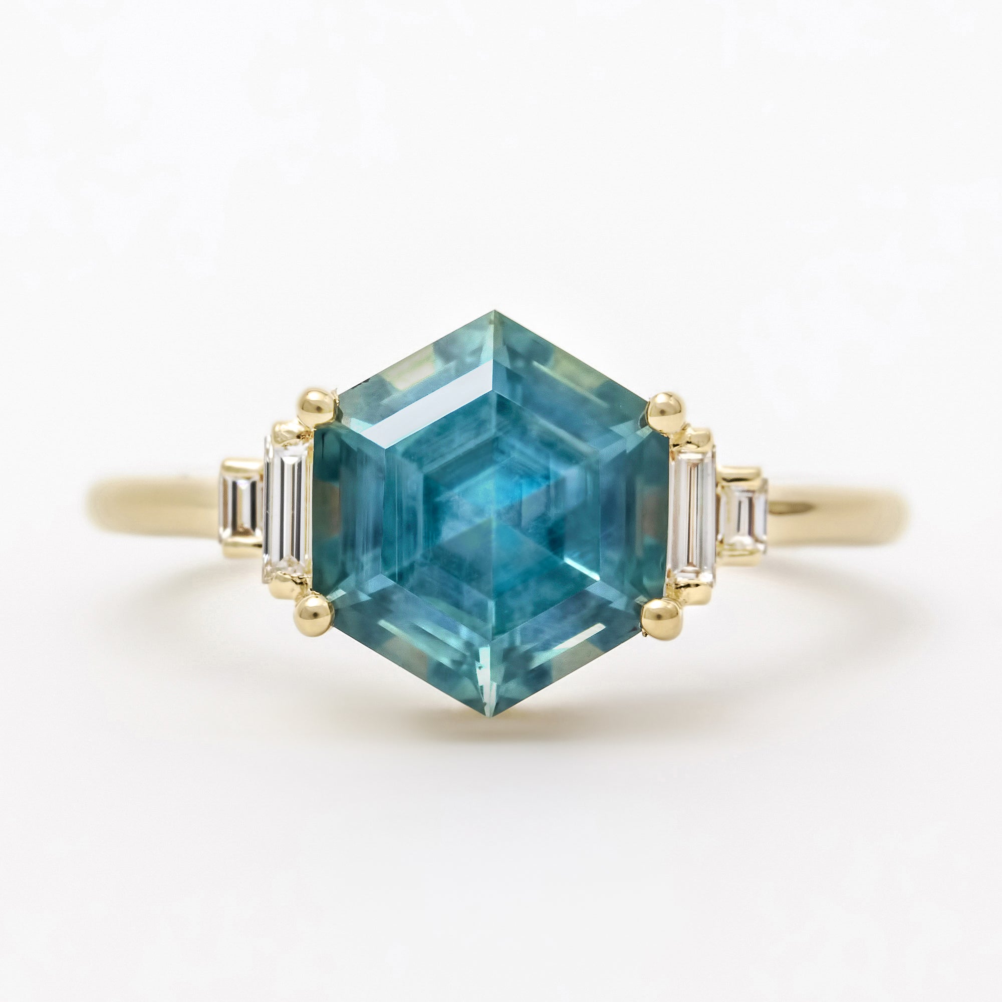 Ocean Ring Carat Natural Montana Sapphire Engagement Ring