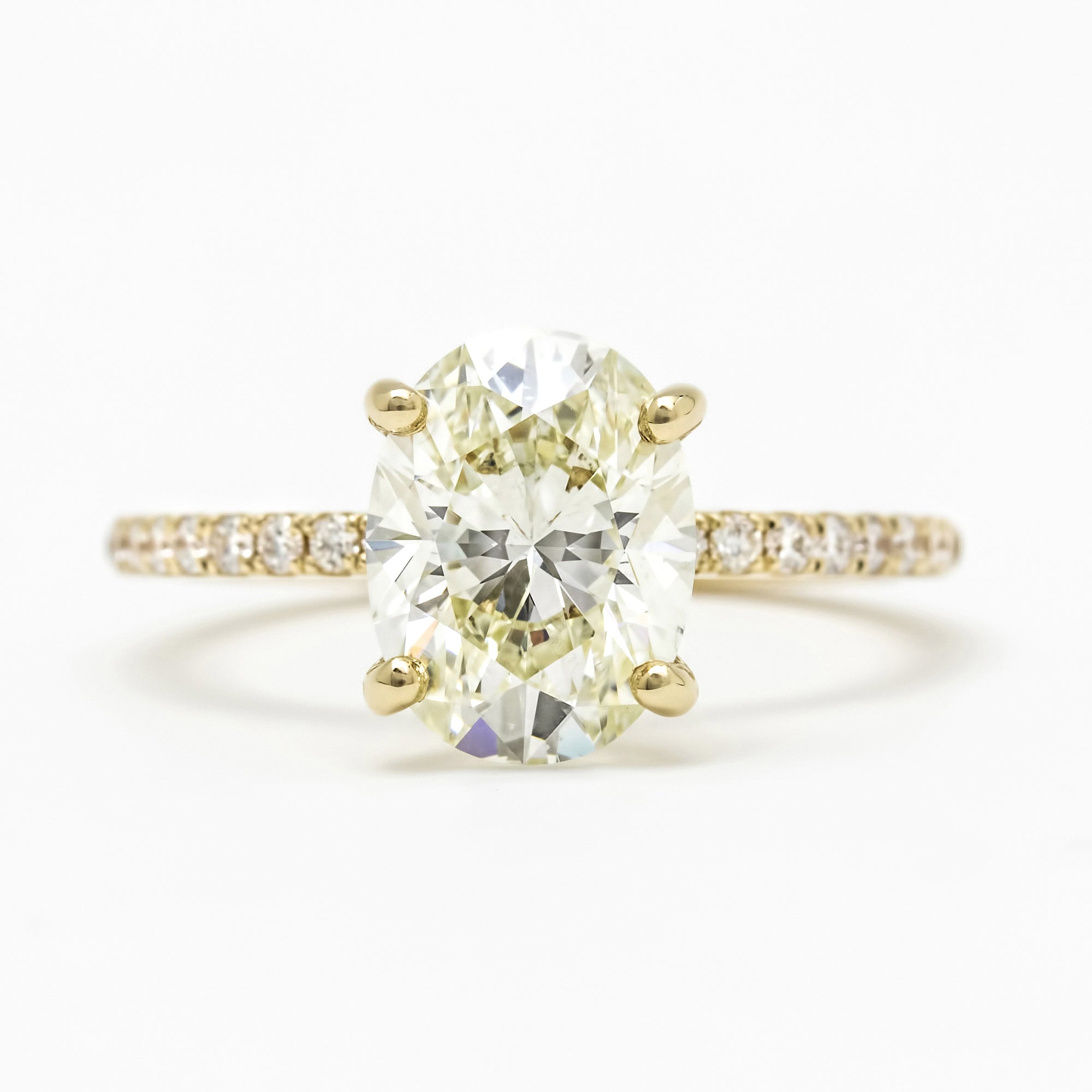 Tiffany Ring Champagne Oval Diamond CT Engagement Ring