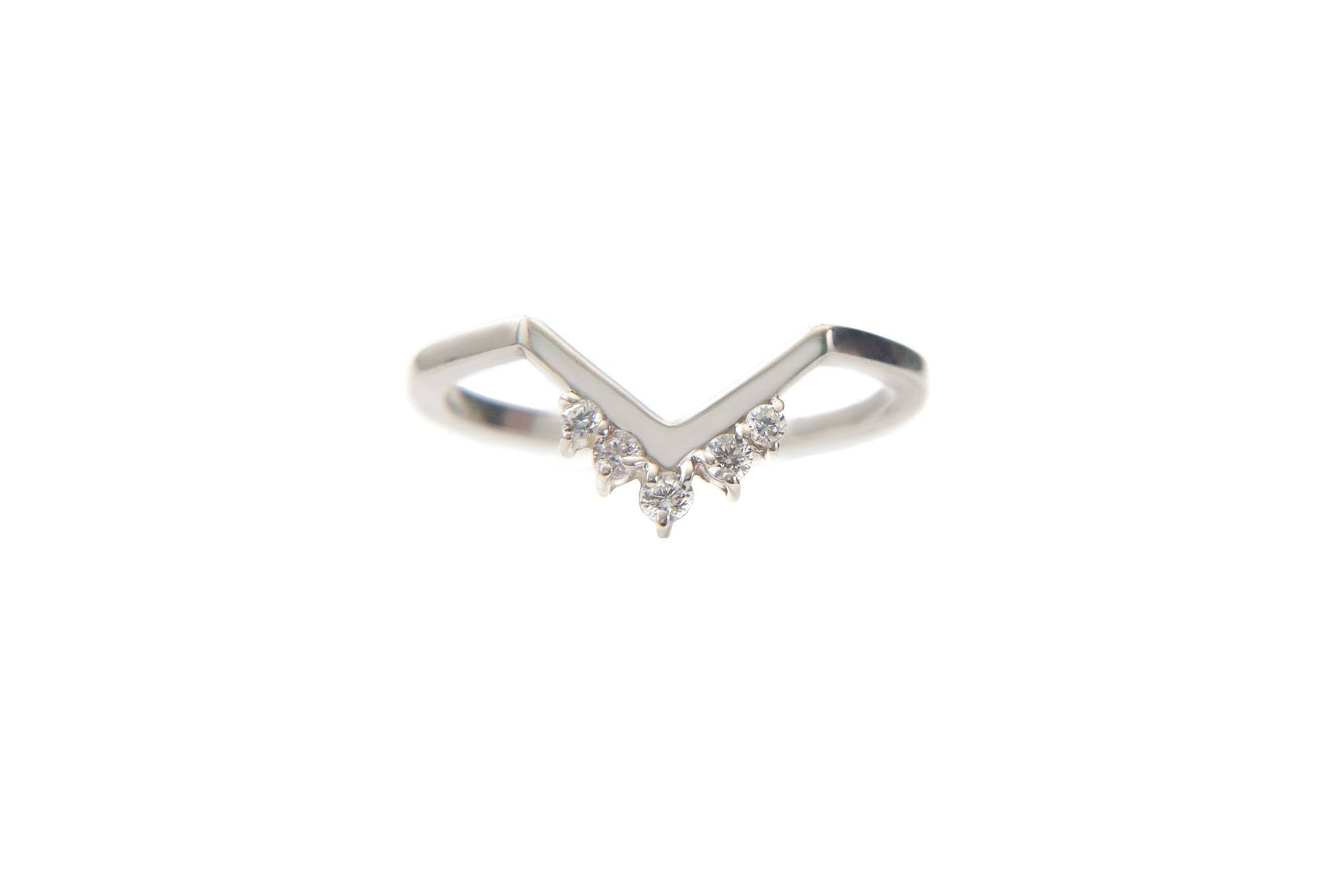 14k white gold diamond ring fine jewelry by Altana Marie