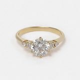 Custom 5 Stone Diamond Engagement Ring