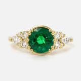 Custom Emerald Engagement Ring