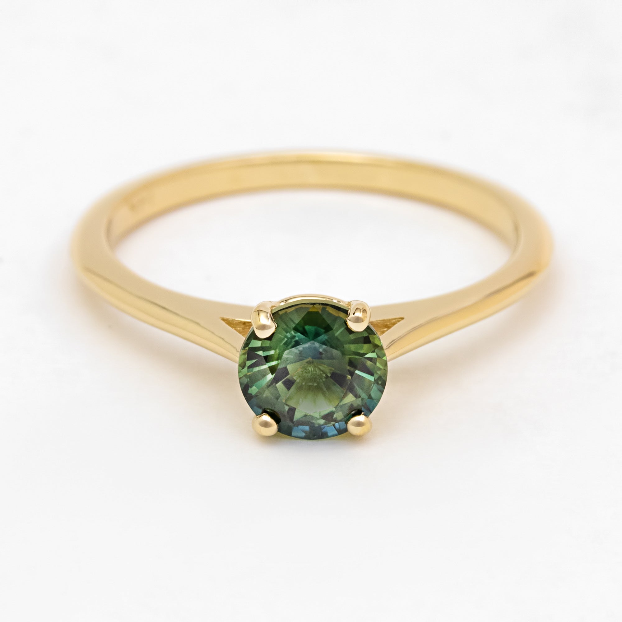 Scout Setting | Bi-Color Sapphire Modern Engagement Ring Setting