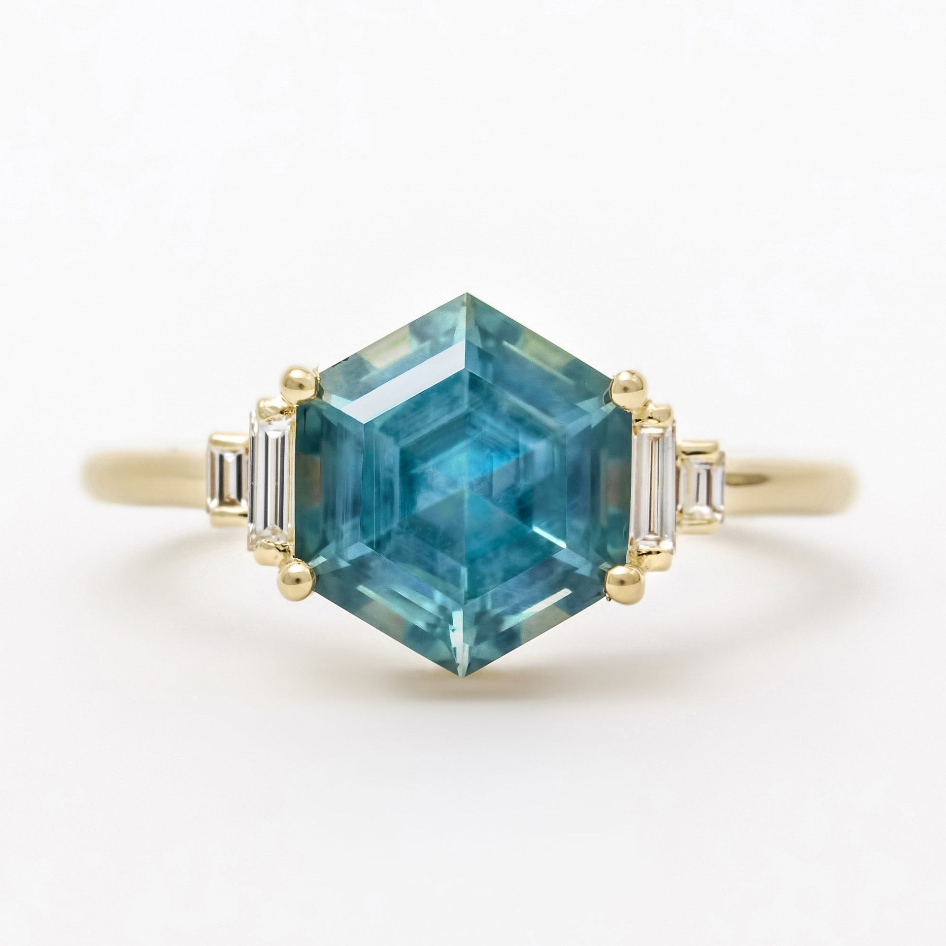 Ocean Ring Carat Natural Montana Sapphire Engagement Ring
