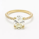 Tiffany Ring | Champagne Oval Diamond 1.5 CT Engagement Ring