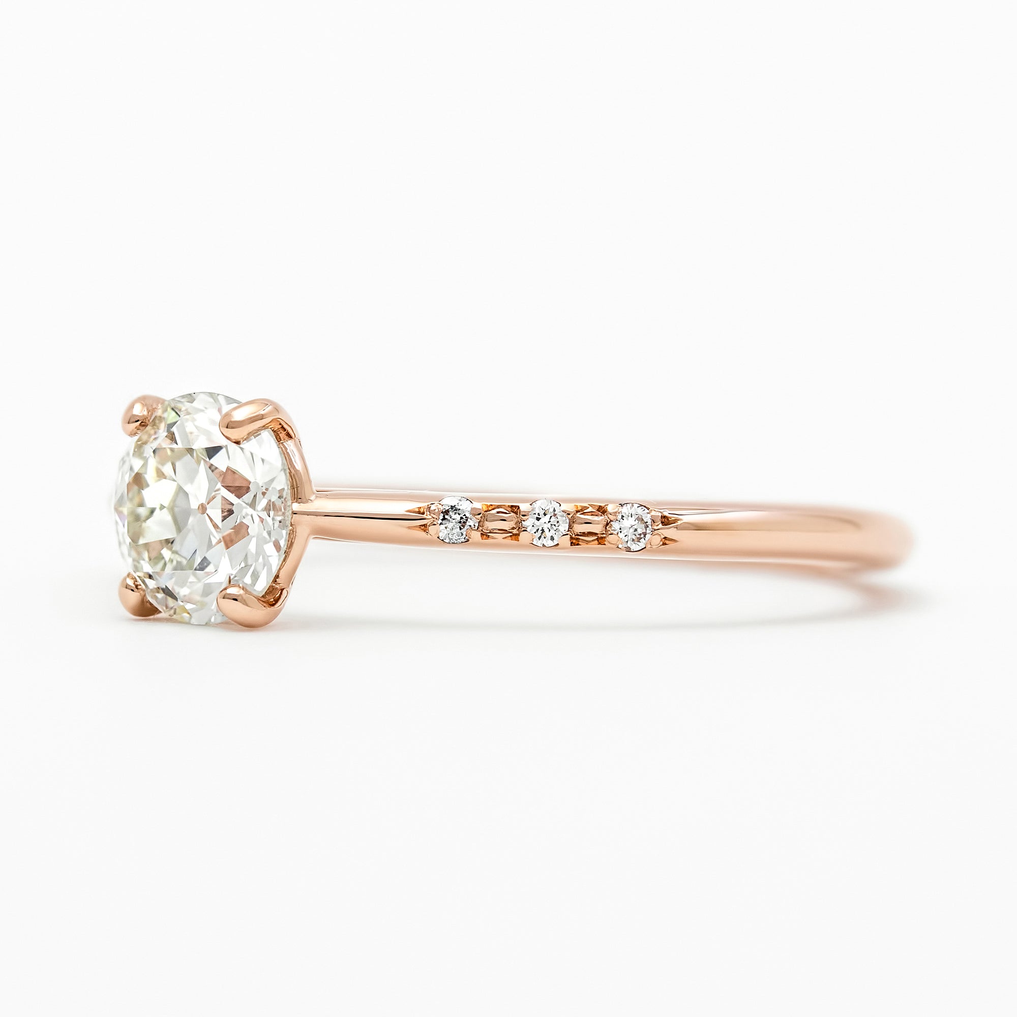 Laszlo Setting | Vintage Engagement Ring Setting with Old European Diamonds