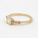 Daphne Ring | Diamond & Pink Sapphire Engagement Ring
