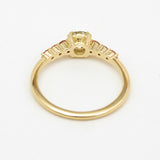 Daphne Ring | Diamond & Pink Sapphire Engagement Ring