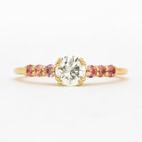 Daphne Ring | Diamond & Pink Sapphire Engagement Ring