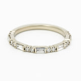 Romy Band | Double Diamond Alternating Wedding Band