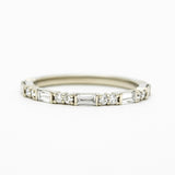Romy Band | Double Diamond Alternating Wedding Band