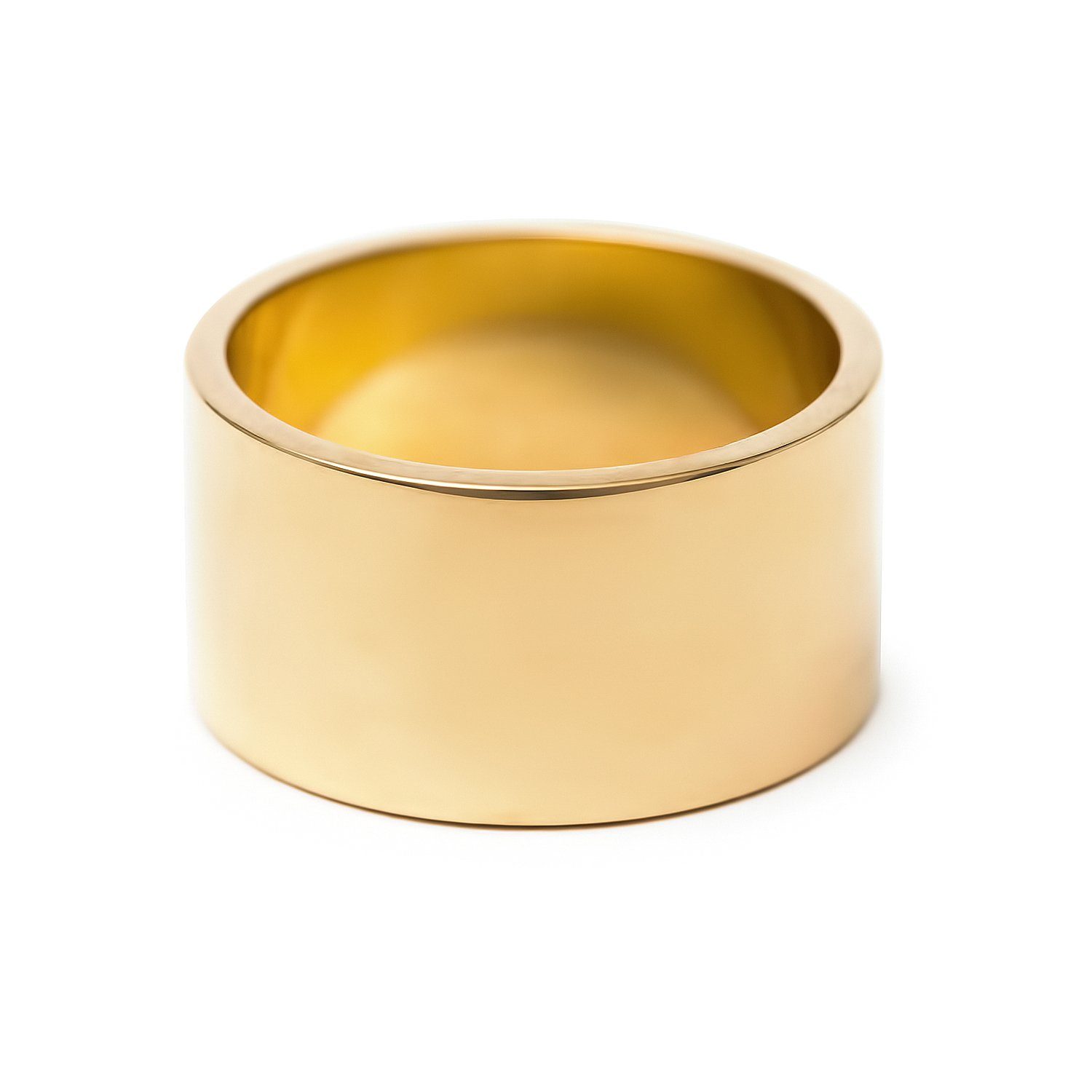 14k gold wide cigar band