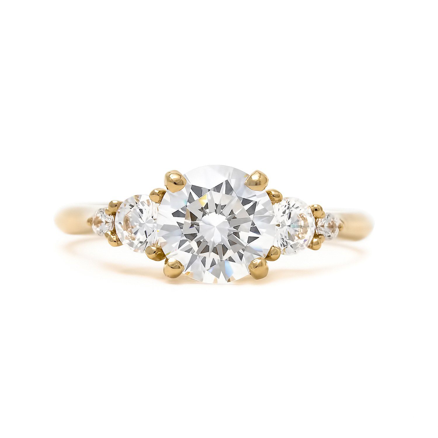 Rosalind Ring | Ethereal five stone tapered engagement ring