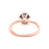 Six prong solitaire ring | Salt & Pepper diamond