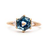 Valencia Ring | 2CT Hexagon Sapphire Engagement Ring