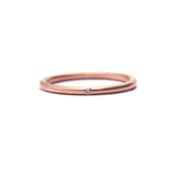 Unique rose gold thin ring in 14k rose gold by Altana Marie
