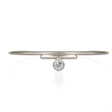 Unique diamond bracelet open cuff design in 14k gold 