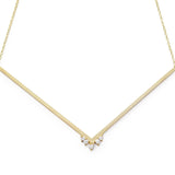 Ella Necklace | Diamond Collarbone Duster