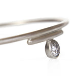 Diamond foundry bracelet open cuff in 14k gold by Altana Marie