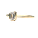 Sybil Ring | Emerald Cut Diamond Bezel Set Ring