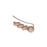 Juno Earrings | Asymmetric Opal Ear Climbers