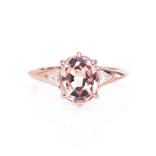 Mahenge 18k rose gold engagement ring Top Notch Faceting